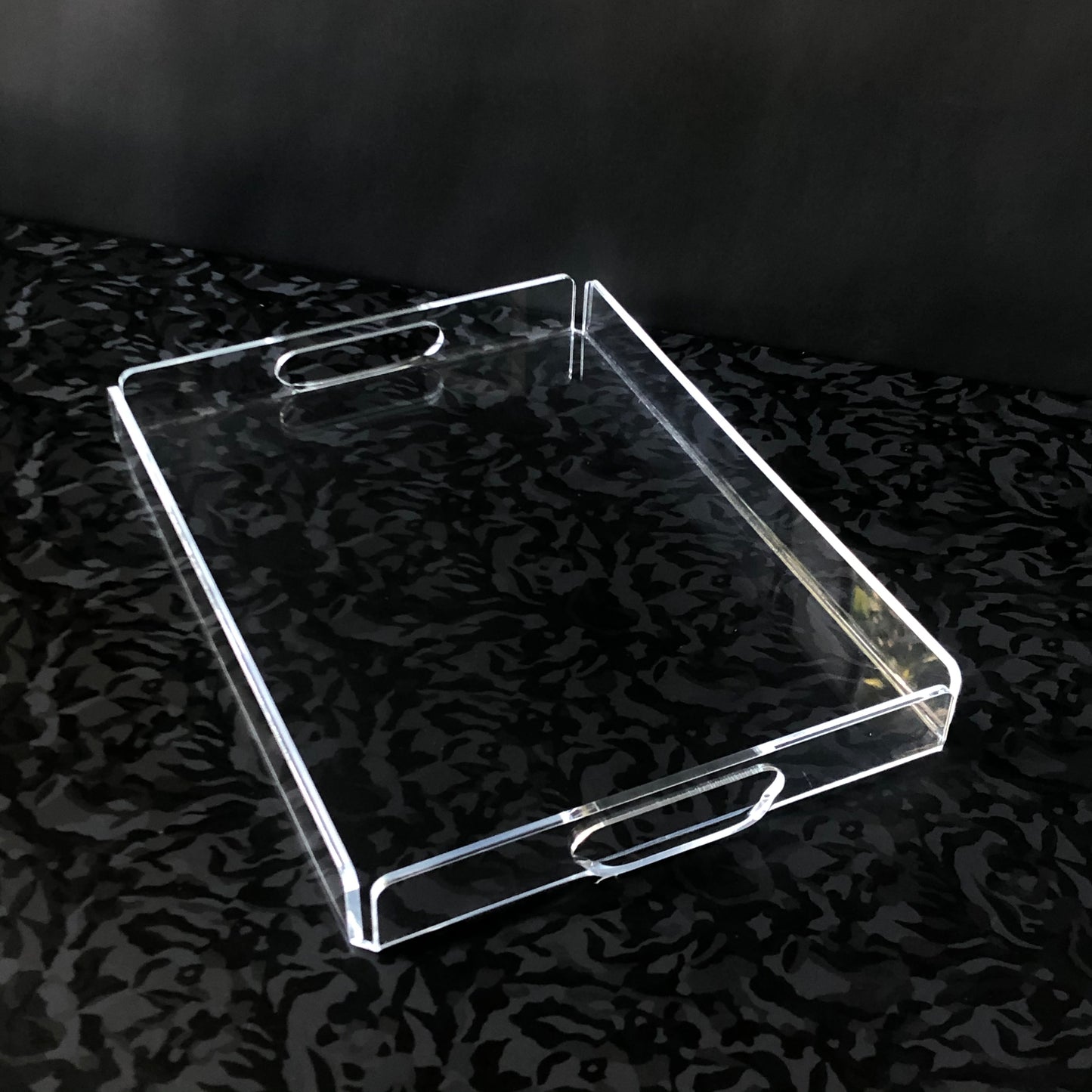 Outlet 36x26cm Dikdörtgen Pleksi Tepsi