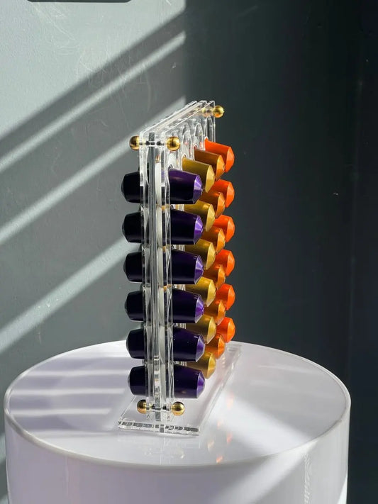 Akrilik Lüks Kahve Kapsül Standı - QueenBeeIstanbul