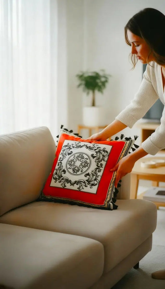 Barocco Harlequin – Roma Dekoratif Kırlent Kılıfı - QueenBeeIstanbul