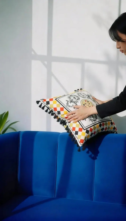 Barocco Harlequin – Venezia Dekoratif Kırlent Kılıfı - QueenBeeIstanbul