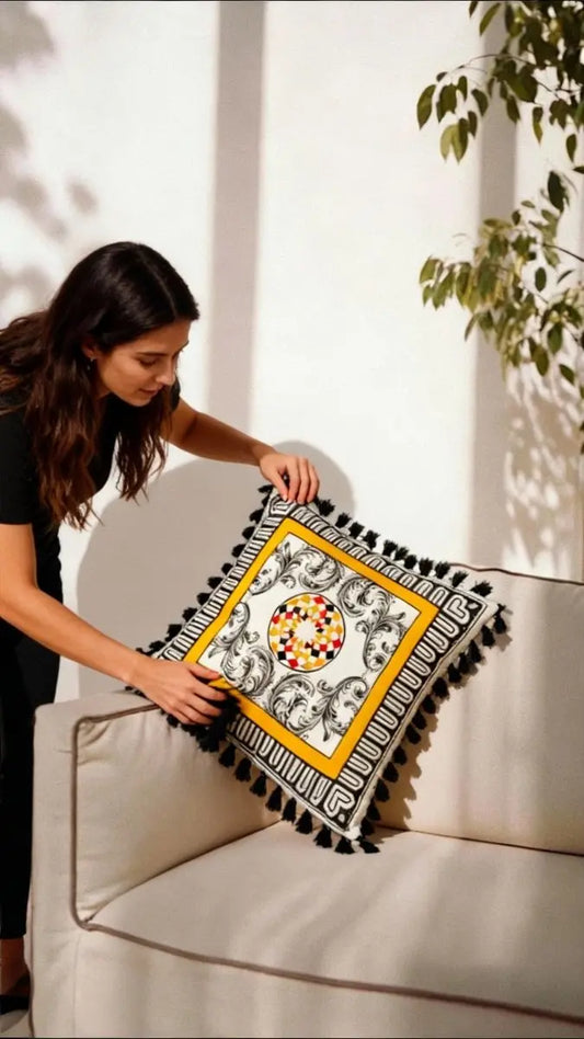 Barocco Harlequin – Verona Dekoratif Kırlent Kılıfı - QueenBeeIstanbul