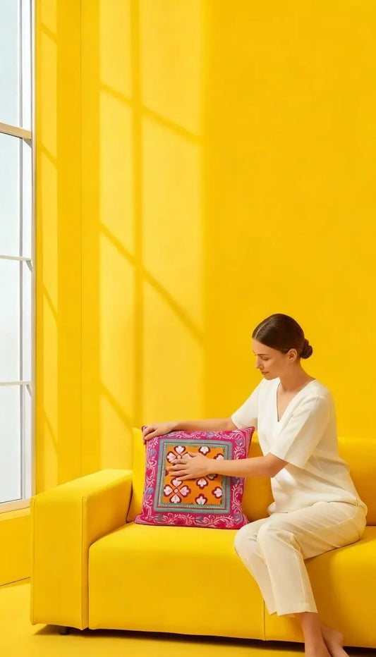 Bohemia Bloom – Carnelia Kırlent Kılıfı - QueenBeeIstanbul