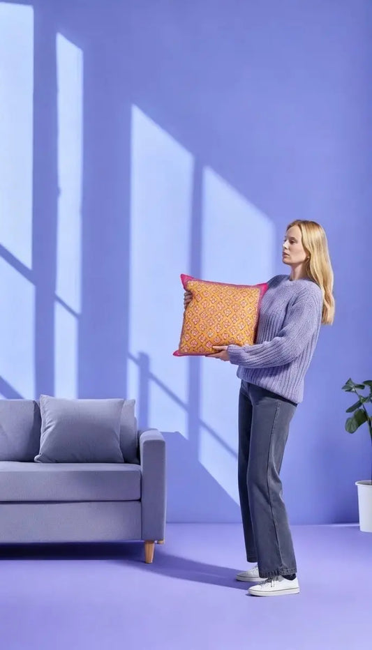 Bohemia Bloom – Zinnia Kırlent Kılıfı - QueenBeeIstanbul