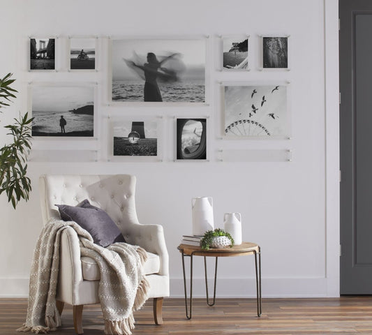 Çift Panel Akrilik Çerçevesiz Fotograf Çerçeveleri-Floating Frames- - QueenBeeIstanbul