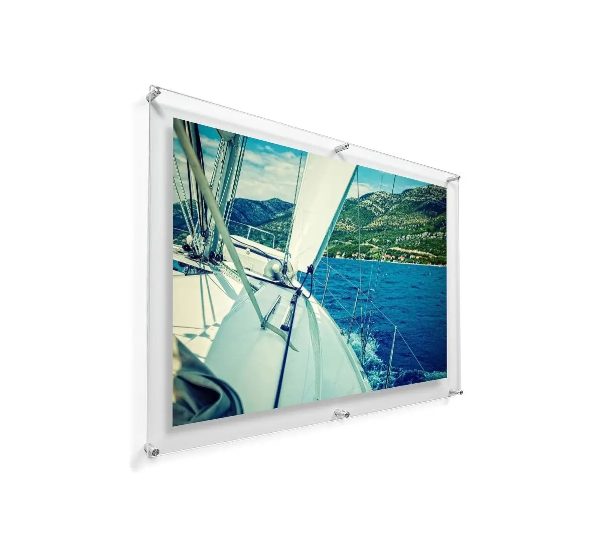 Çift Panel Akrilik Çerçevesiz Fotograf Çerçeveleri-Floating Frames- - QueenBeeIstanbul