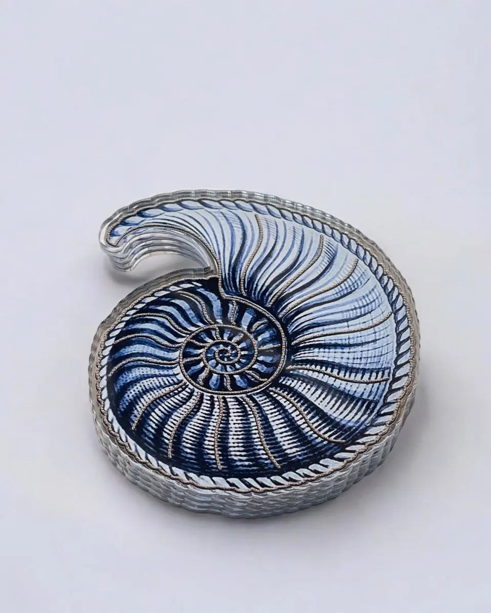 Deniz Kabuğu Tasarımlı Lüks 4'lü Bardak Altlığı Seti - QueenBeeIstanbul