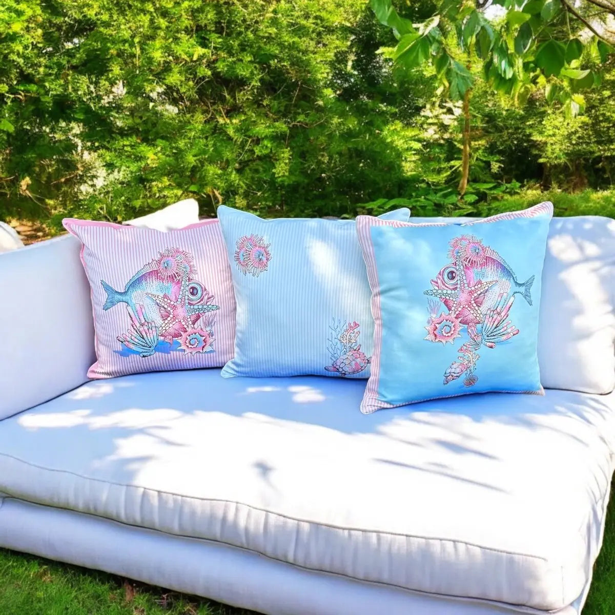 Kokoş Balık Temalı Kırlent - QueenBeeIstanbul