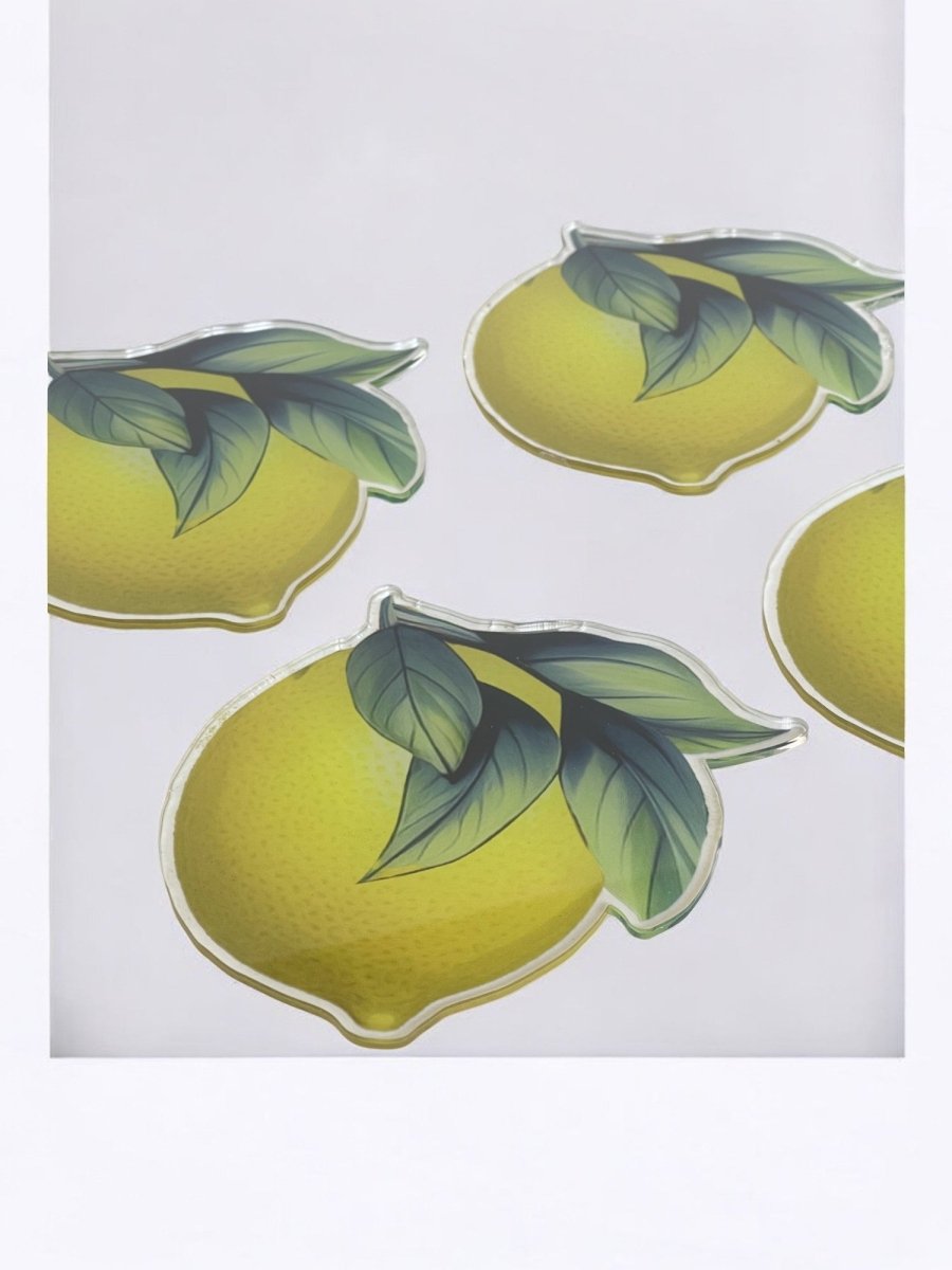 limon Tasarımlı Lüks 4'lü Bardak Altlığı Seti - QueenBeeIstanbul