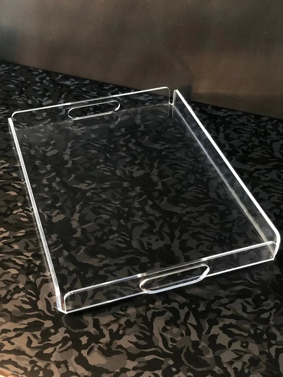 Outlet 40x30cm Dikdörtgen Pleksi Tepsi - QueenBeeIstanbul