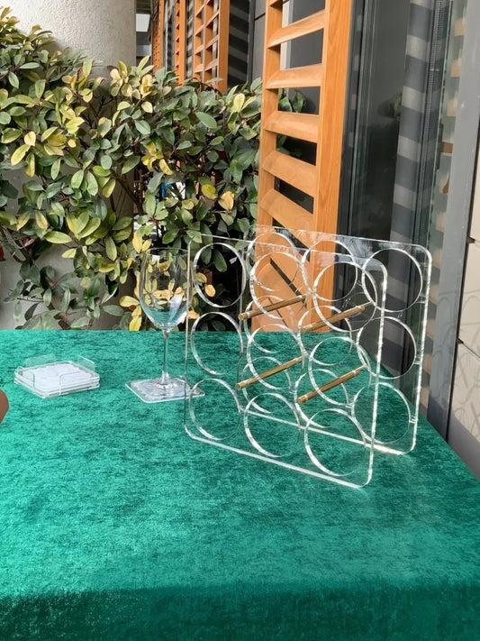 Outlet - Şaraplık ve Şişe Standı - 9 Gözlü - QueenBeeIstanbul