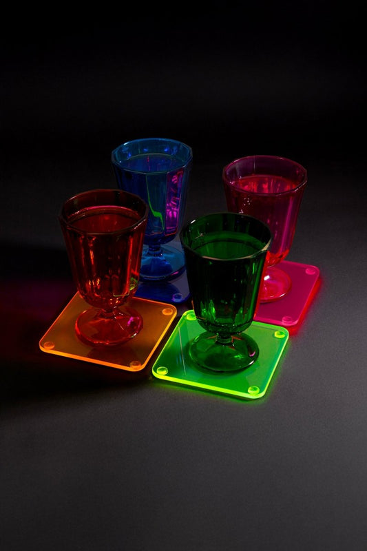 Renkli Bardak Altı Seti - QueenBeeIstanbul