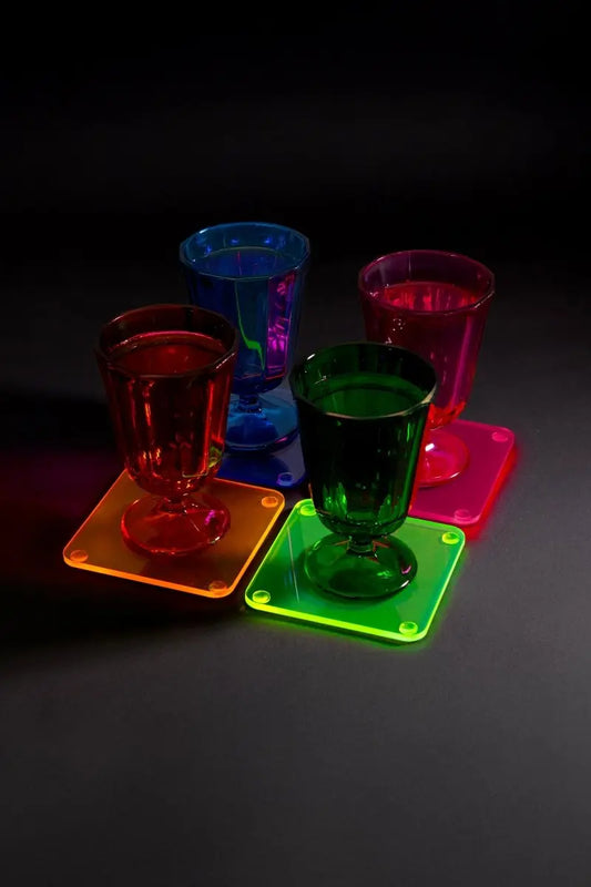 Renkli Bardak Altı Seti - QueenBeeIstanbul