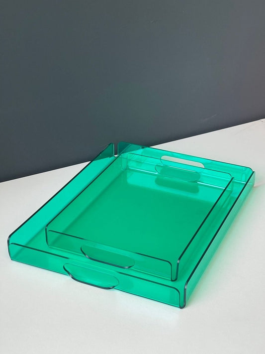 Renkli Pleksi Tepsiler - QueenBeeIstanbul