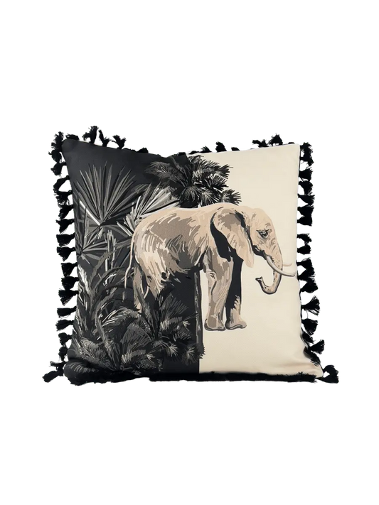 Safari Spirit – Elephant Dusk Kırlent Kılıfı - QueenBeeIstanbul