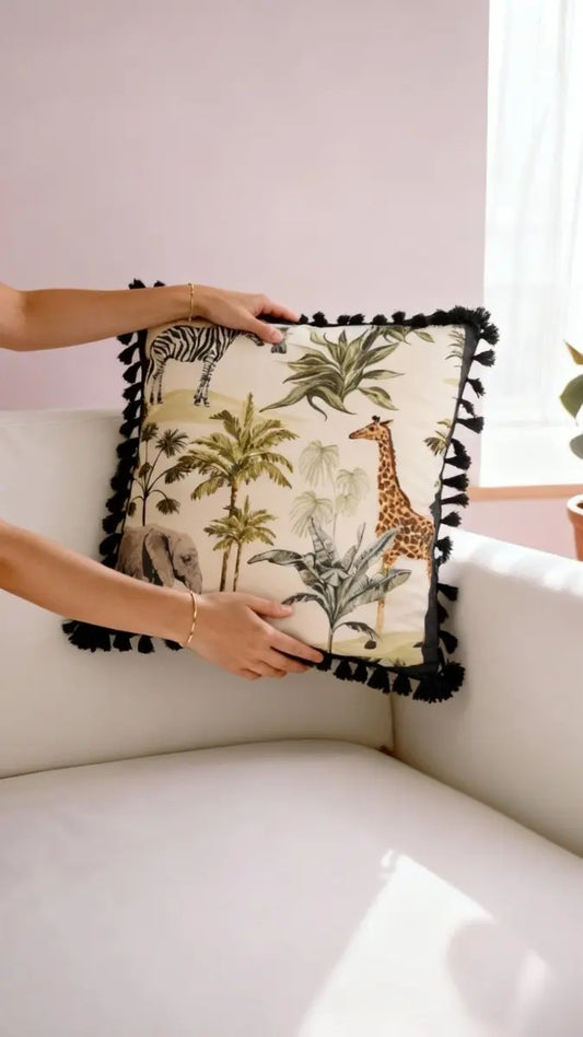 Safari Spirit – Jungle Parade Kırlent Kılıfı - QueenBeeIstanbul