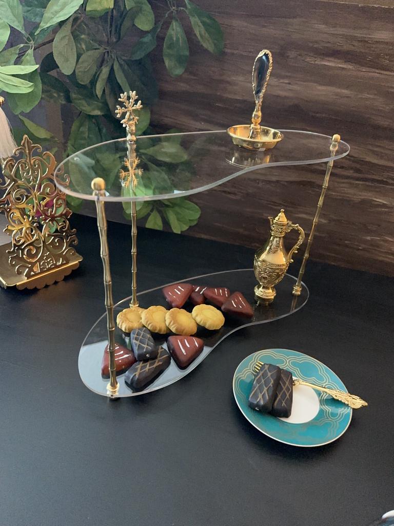 2 katlı Pleksi Sunumluk - QueenBeeIstanbul