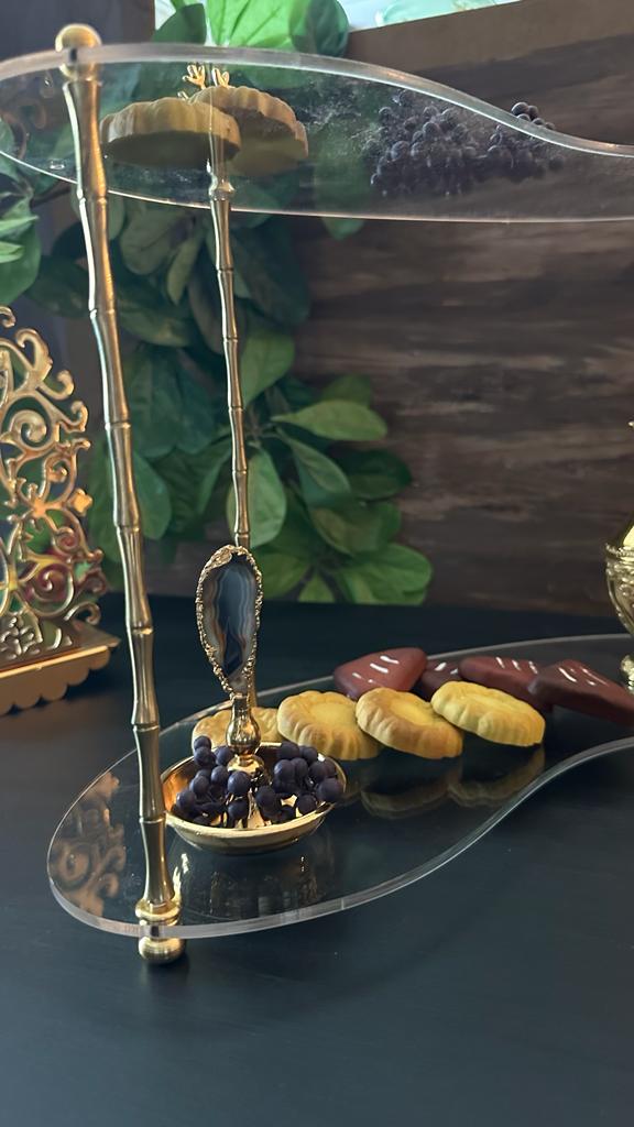 2 katlı Pleksi Sunumluk - QueenBeeIstanbul