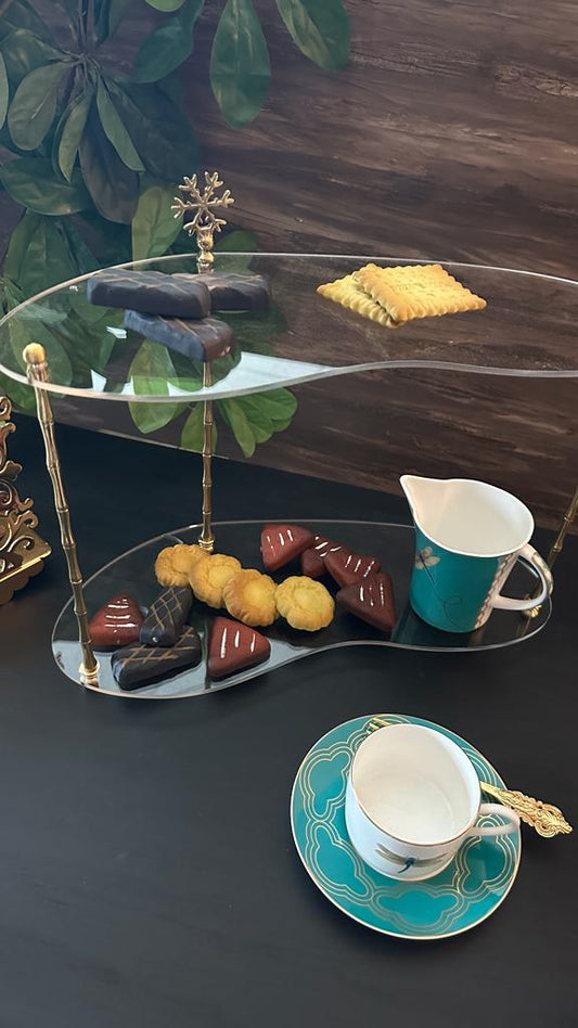 2 katlı Pleksi Sunumluk - QueenBeeIstanbul