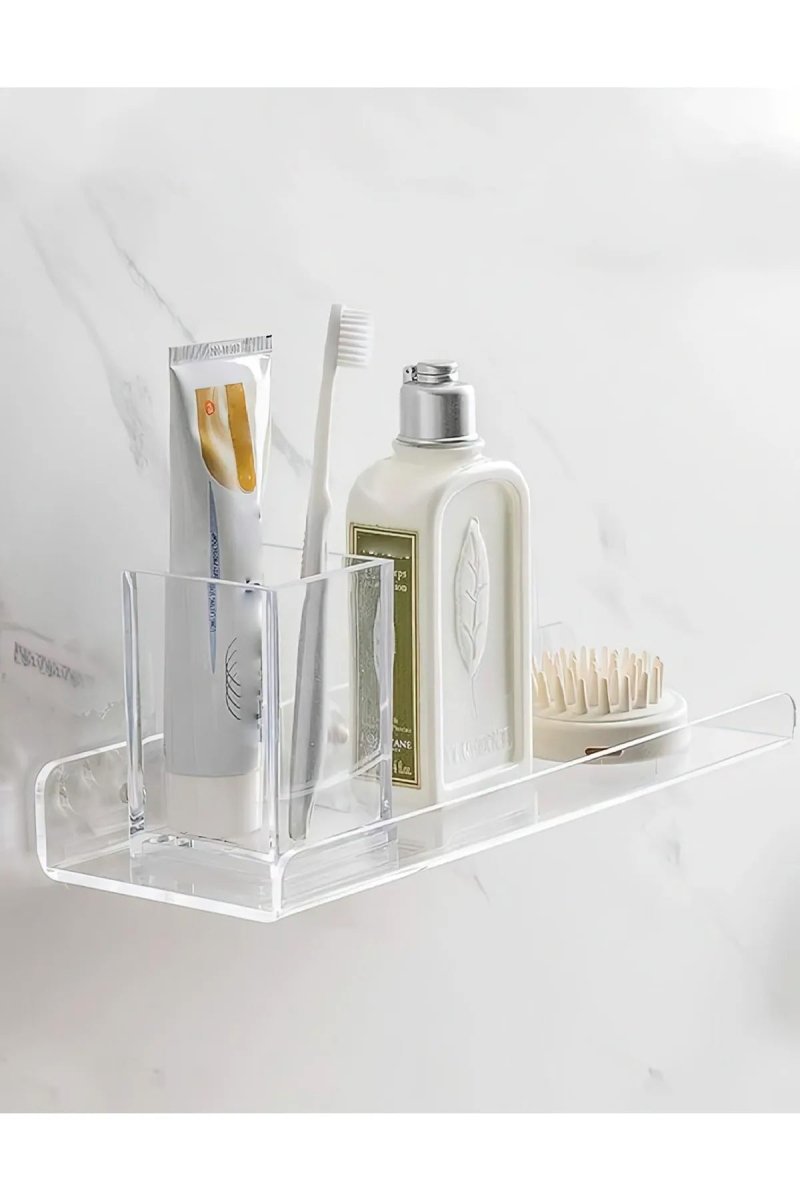 Akrilik Banyo Rafı 30cm + 20cm İkili Set - QueenBeeIstanbul