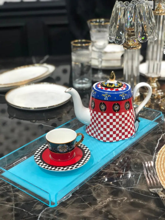 Bar Tipi Pleksi Servis ve Sunum Tepsisi -Düz Renkler- - QueenBeeIstanbul