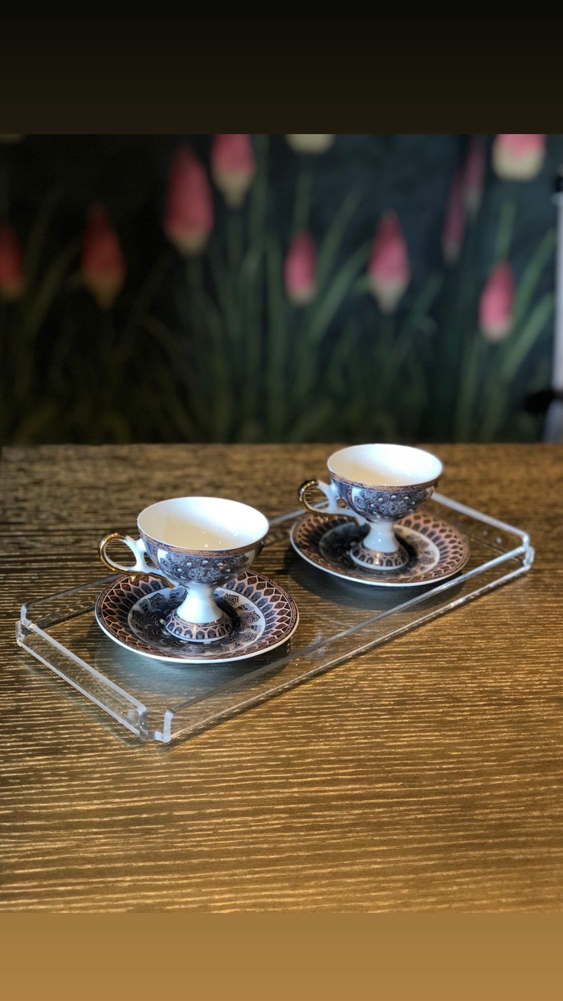 <transcy>مجموعة صواني عرض وخدمة Plexi شفافة من نوع البار من 2</transcy>