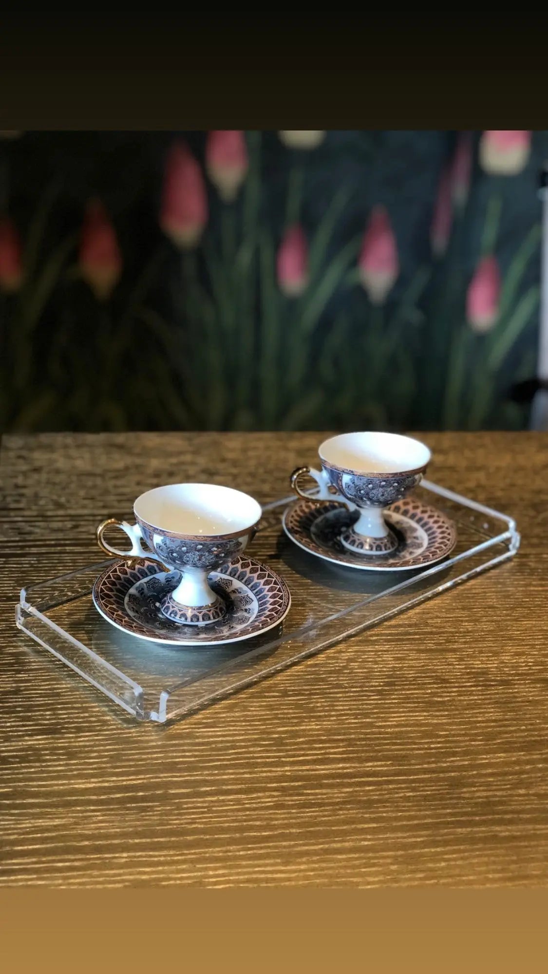 Şeffaf Kulpsuz Servis ve Sunum Tepsisi -2'li Set- QueenBeeIstanbul