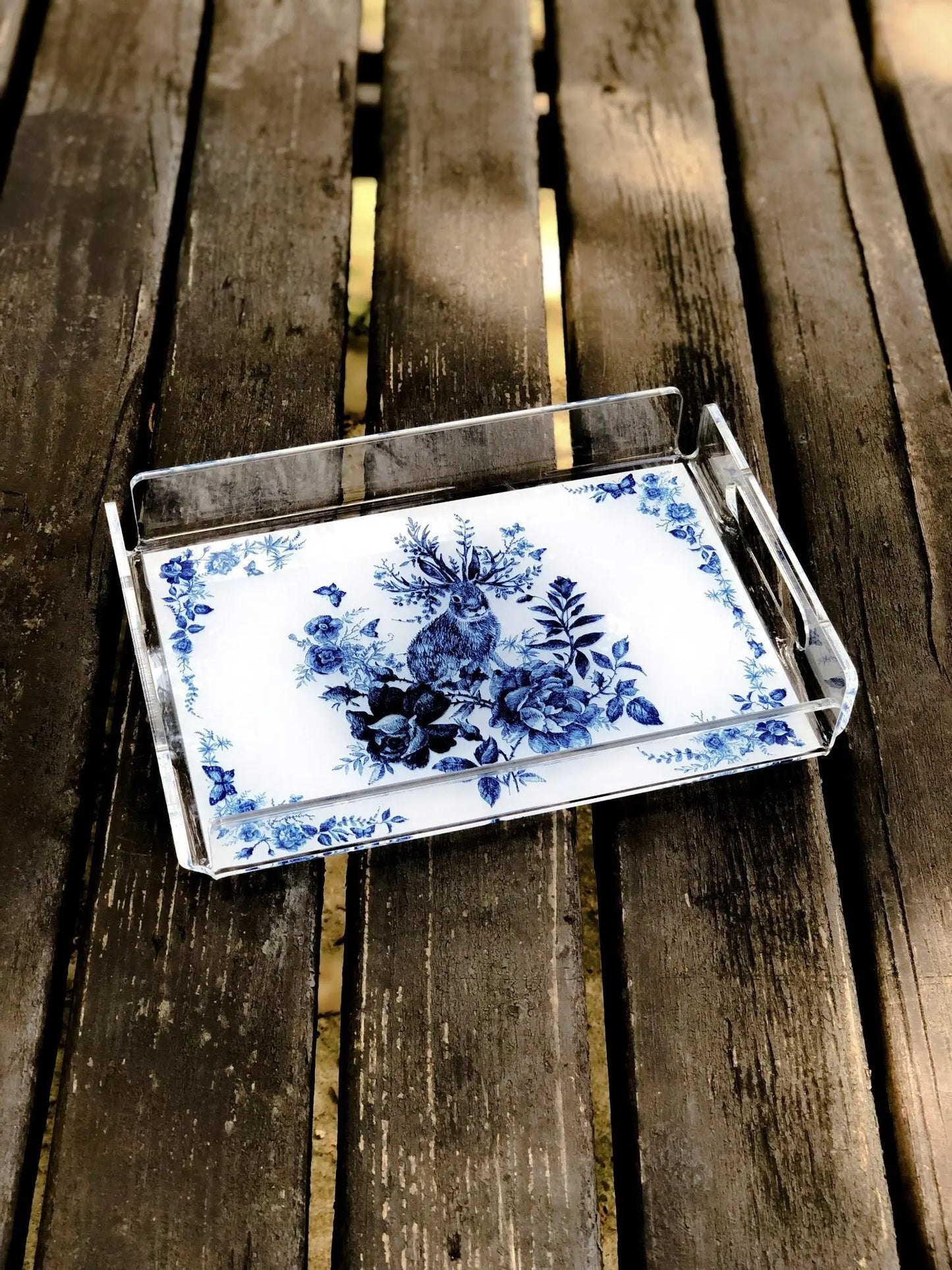 Bleu Figure Pleksi Tepsi - Tavşan - QueenBeeIstanbul