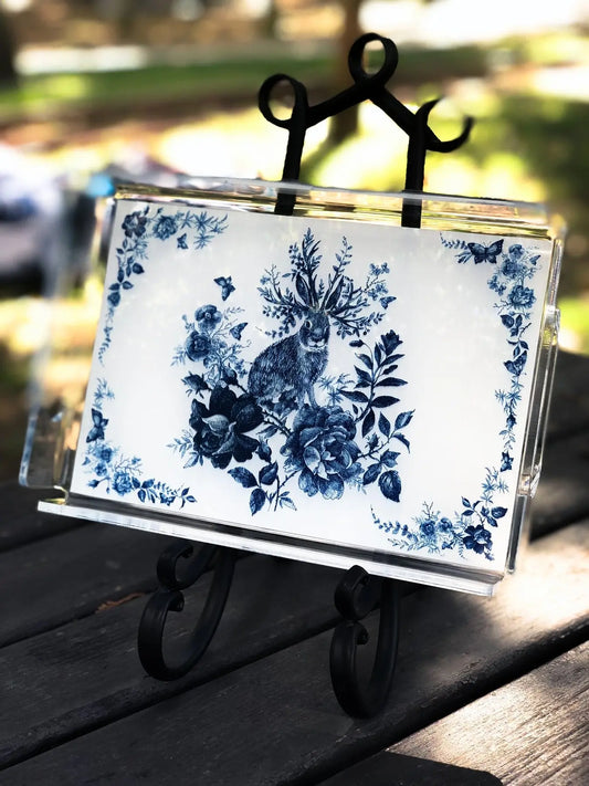 Bleu Figure Pleksi Tepsi - Tavşan - QueenBeeIstanbul