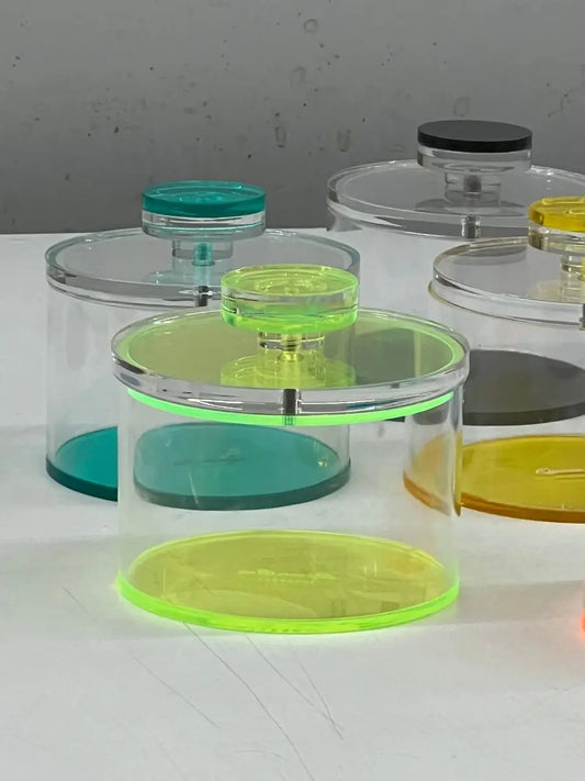 Lüks Renkli Pleksi Kavanoz - QueenBeeIstanbul