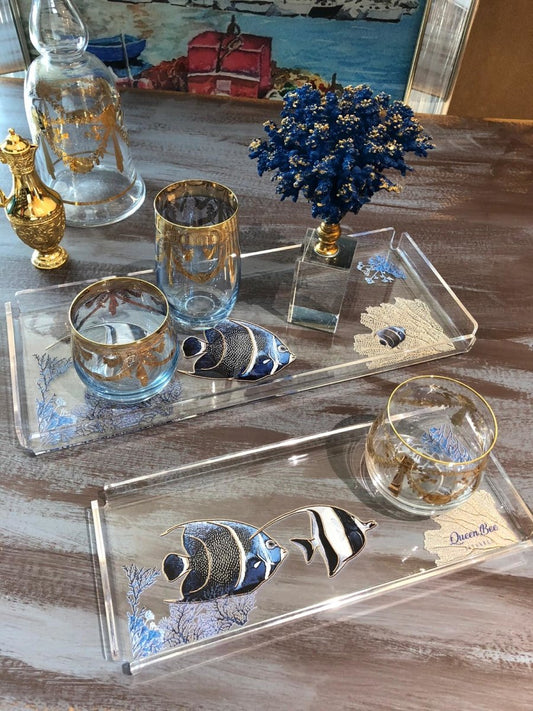 Marin Temalı 2'li Bar Sunum Tepsi Seti - QueenBeeIstanbul