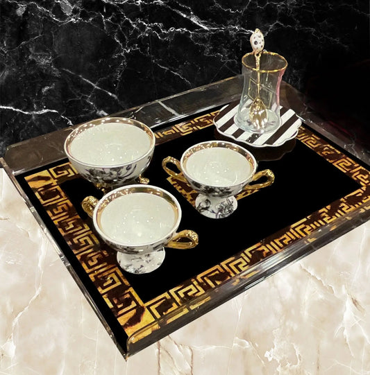 Medusa Tasarım Pleksi Tepsi QueenBeeIstanbul