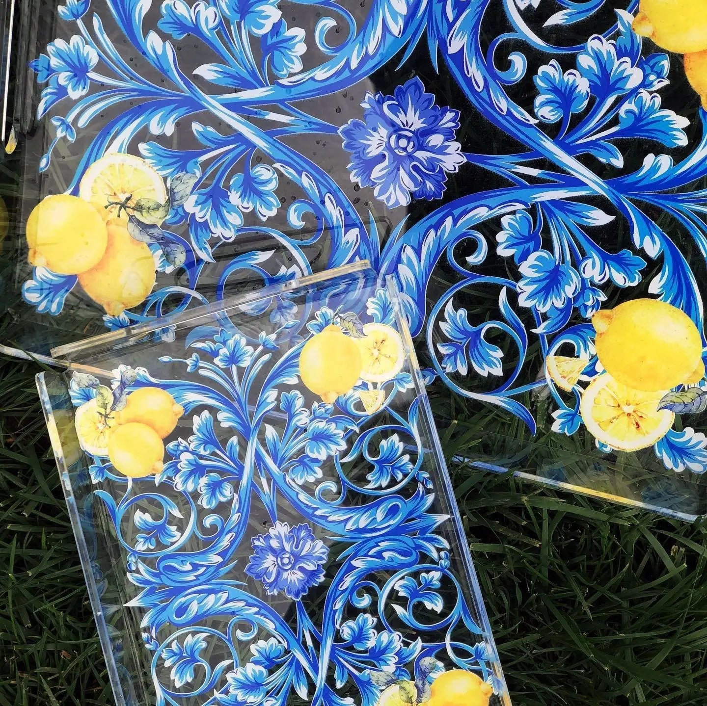 Milano Limon Desenli Pleksi Tepsi QueenBeeIstanbul