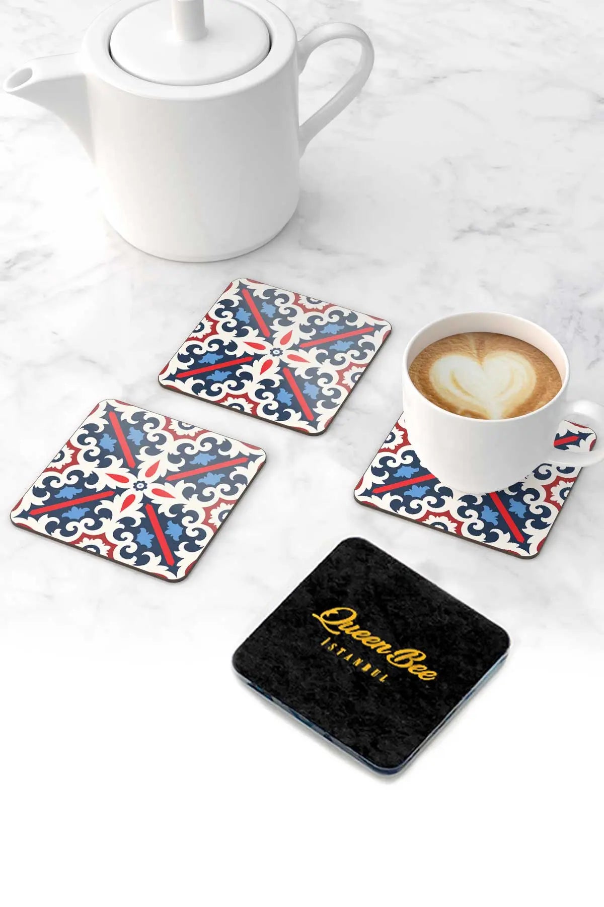 Pleksi Bardak Altlığı - İznik- QueenBeeIstanbul