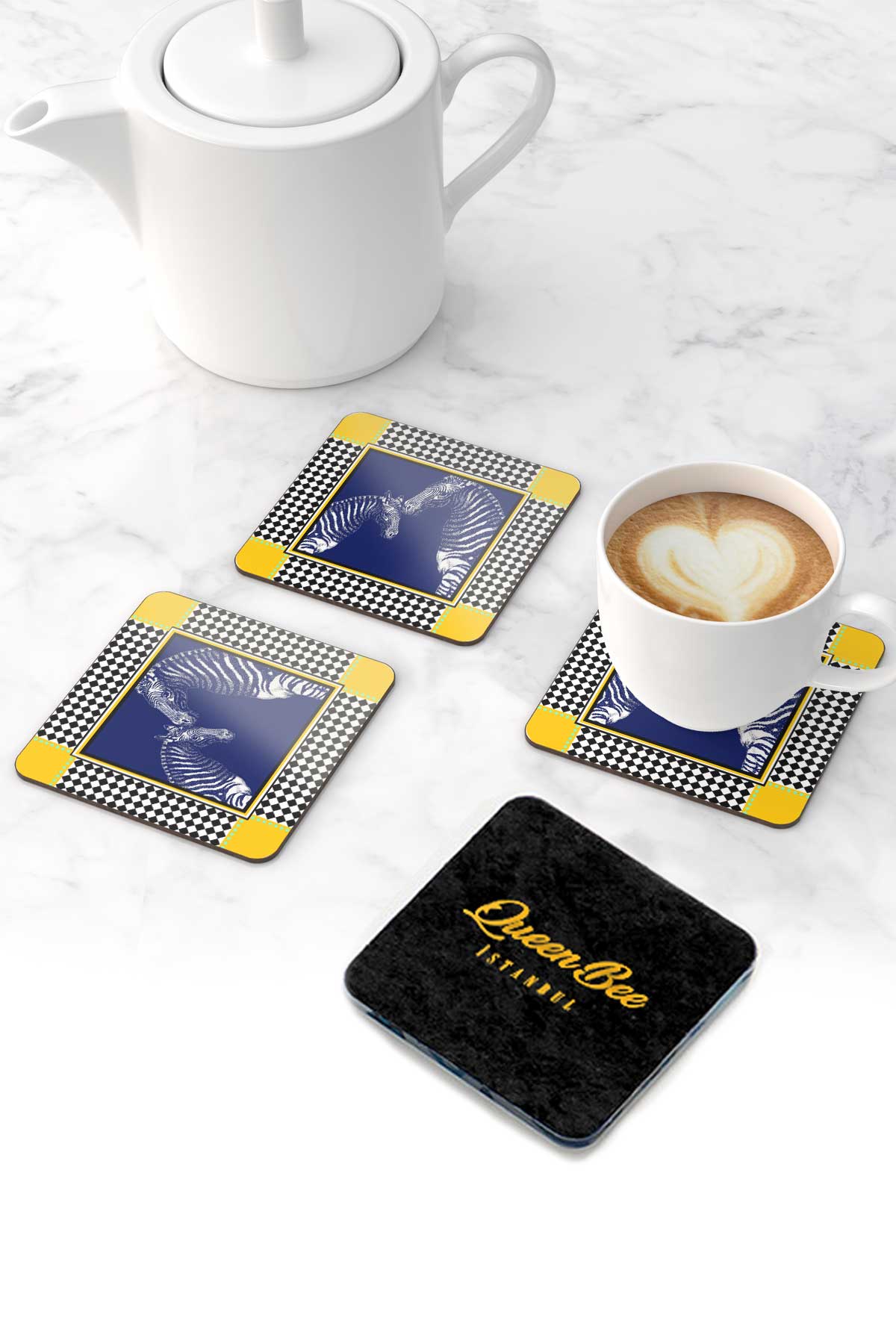 Pleksi Bardak Altlığı -Kalahari- - QueenBeeIstanbul