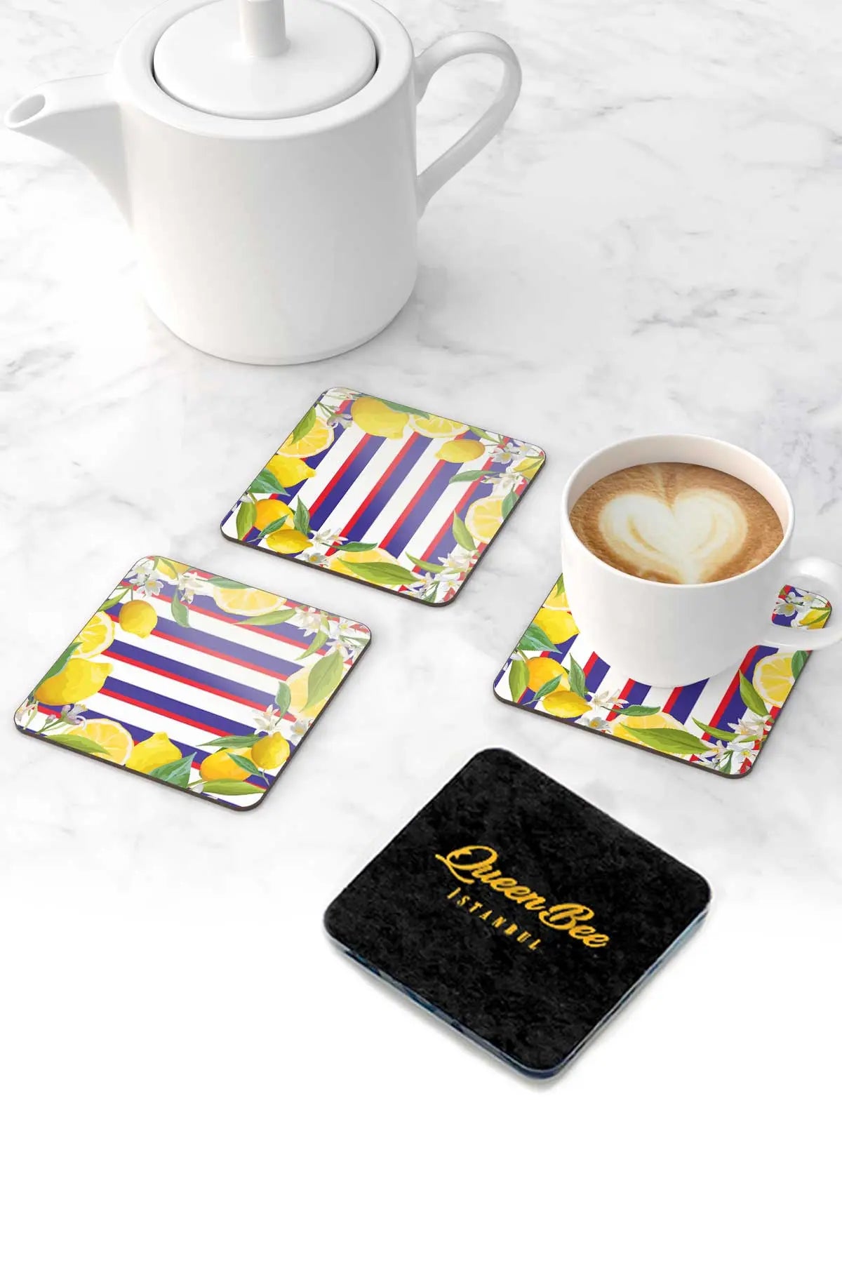 Pleksi Bardak Altlığı - Lemonage- QueenBeeIstanbul