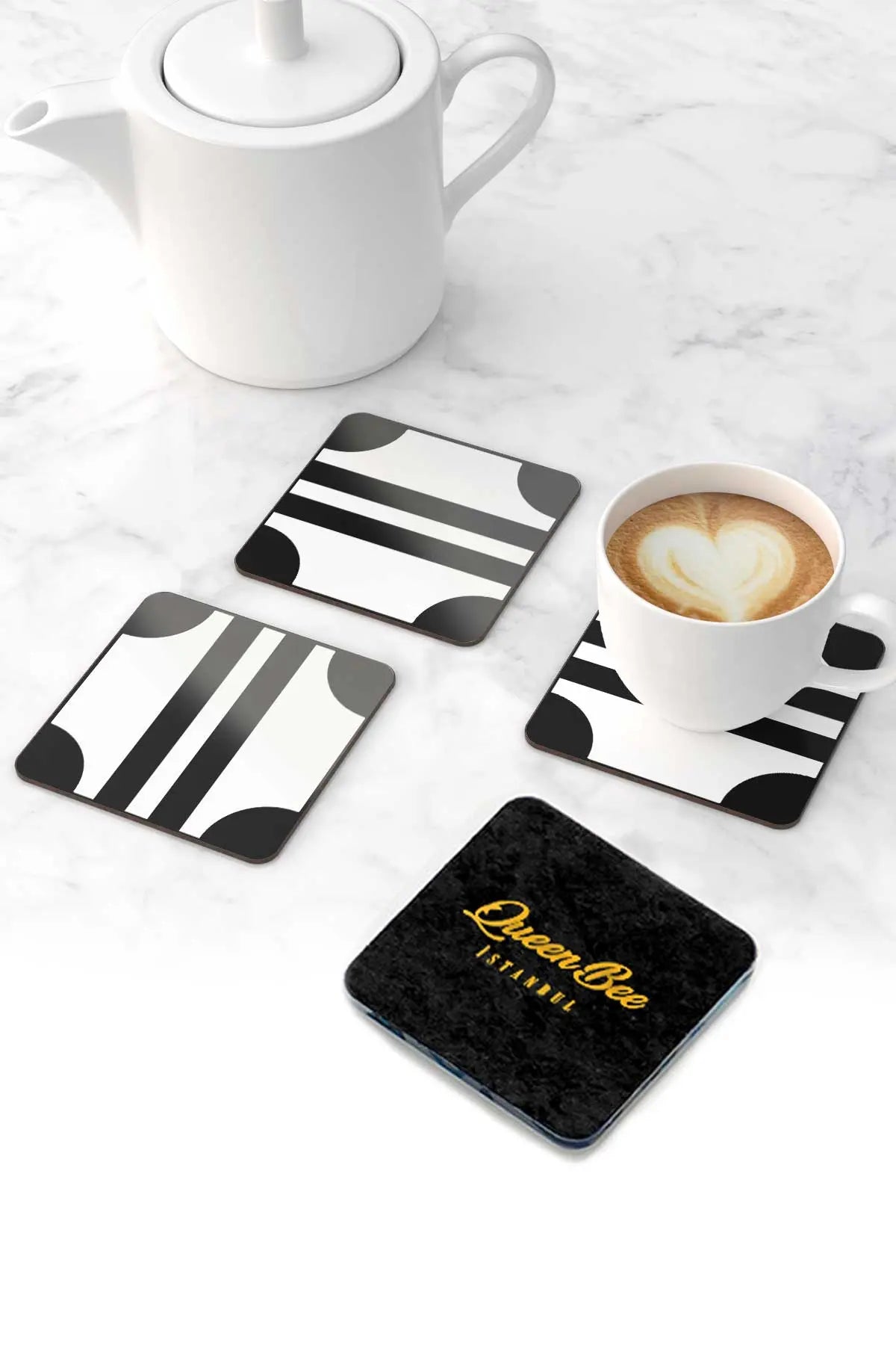 Pleksi Bardak Altlığı - LV Valisette- QueenBeeIstanbul