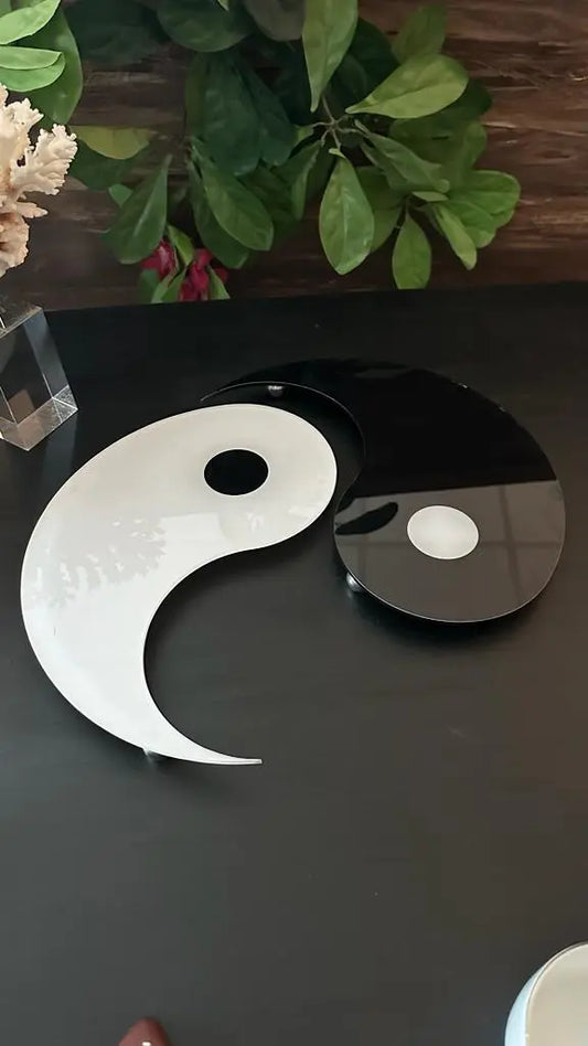 Yin Yang Sunum Tepsi ve Standı - QueenBeeIstanbul