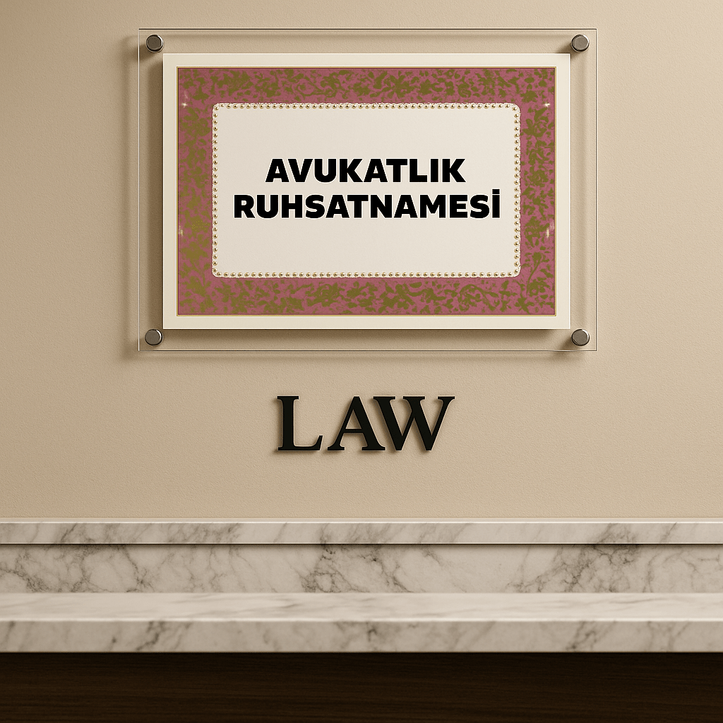 Avukatlık Ruhsatnamesi İçin Lüks Pleksi Çerçeve – 38x53cm, Şeffaf Akrilik, Duvar Tipi Montajlı - QueenBeeIstanbul