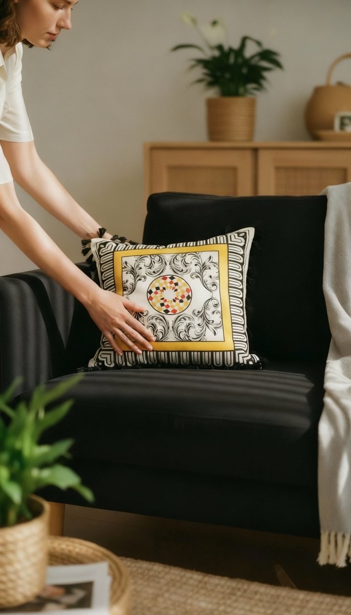 Barocco Harlequin – Verona Dekoratif Kırlent Kılıfı - QueenBeeIstanbul