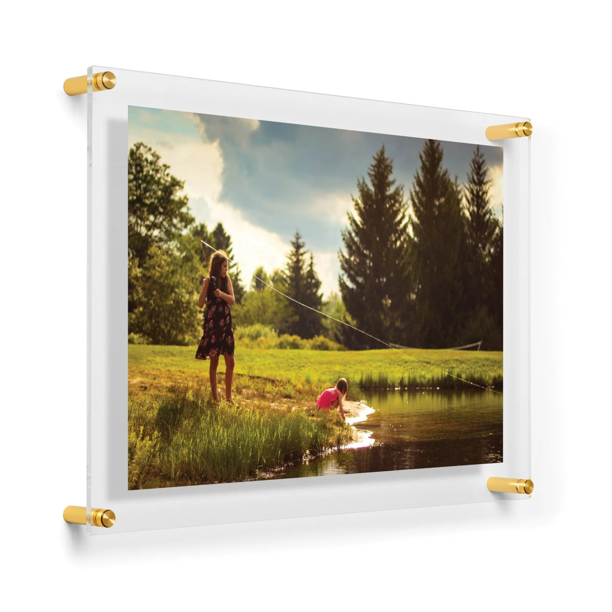 Çift Panel Akrilik Çerçevesiz Fotograf Çerçeveleri-Floating Frames- - QueenBeeIstanbul
