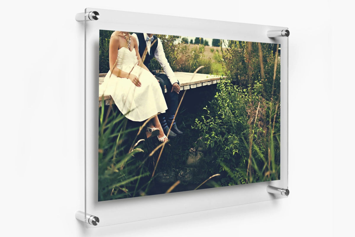 Çift Panel Akrilik Çerçevesiz Fotograf Çerçeveleri-Floating Frames- - QueenBeeIstanbul