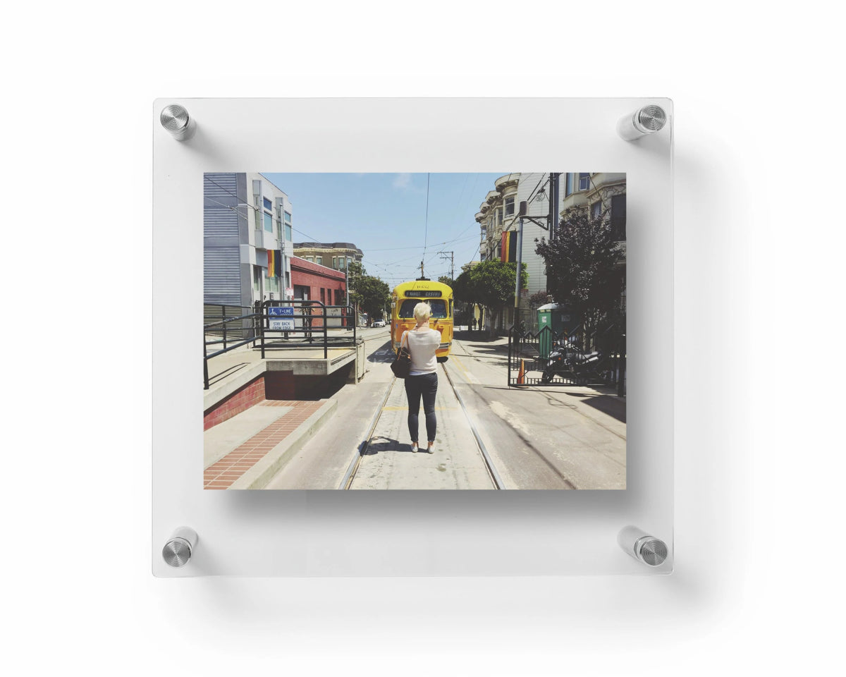 Çift Panel Akrilik Çerçevesiz Fotograf Çerçeveleri-Floating Frames- - QueenBeeIstanbul