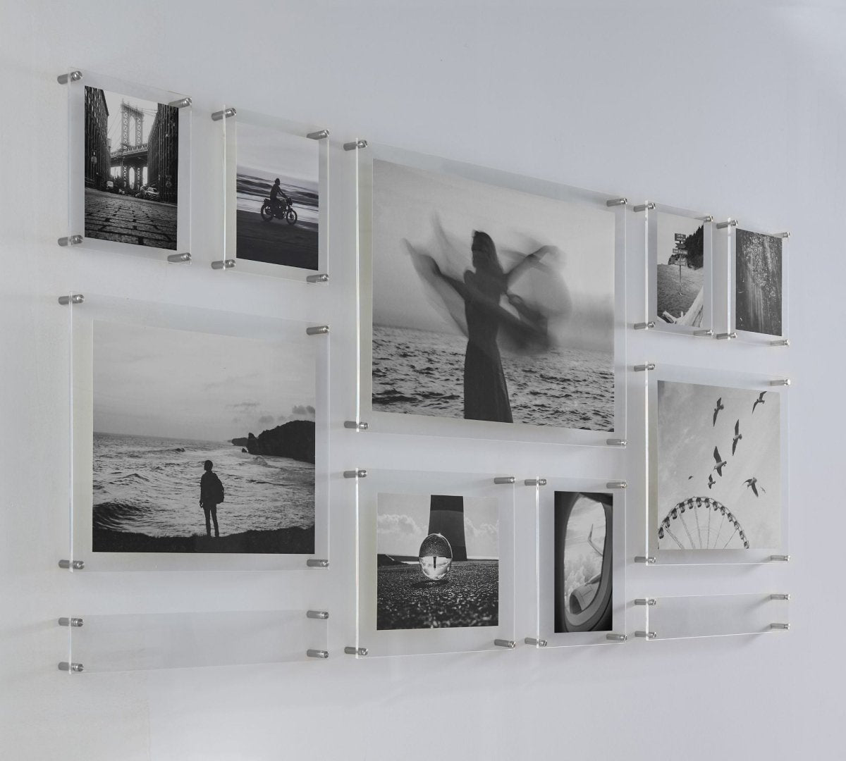 Çift Panel Akrilik Çerçevesiz Fotograf Çerçeveleri-Floating Frames- - QueenBeeIstanbul