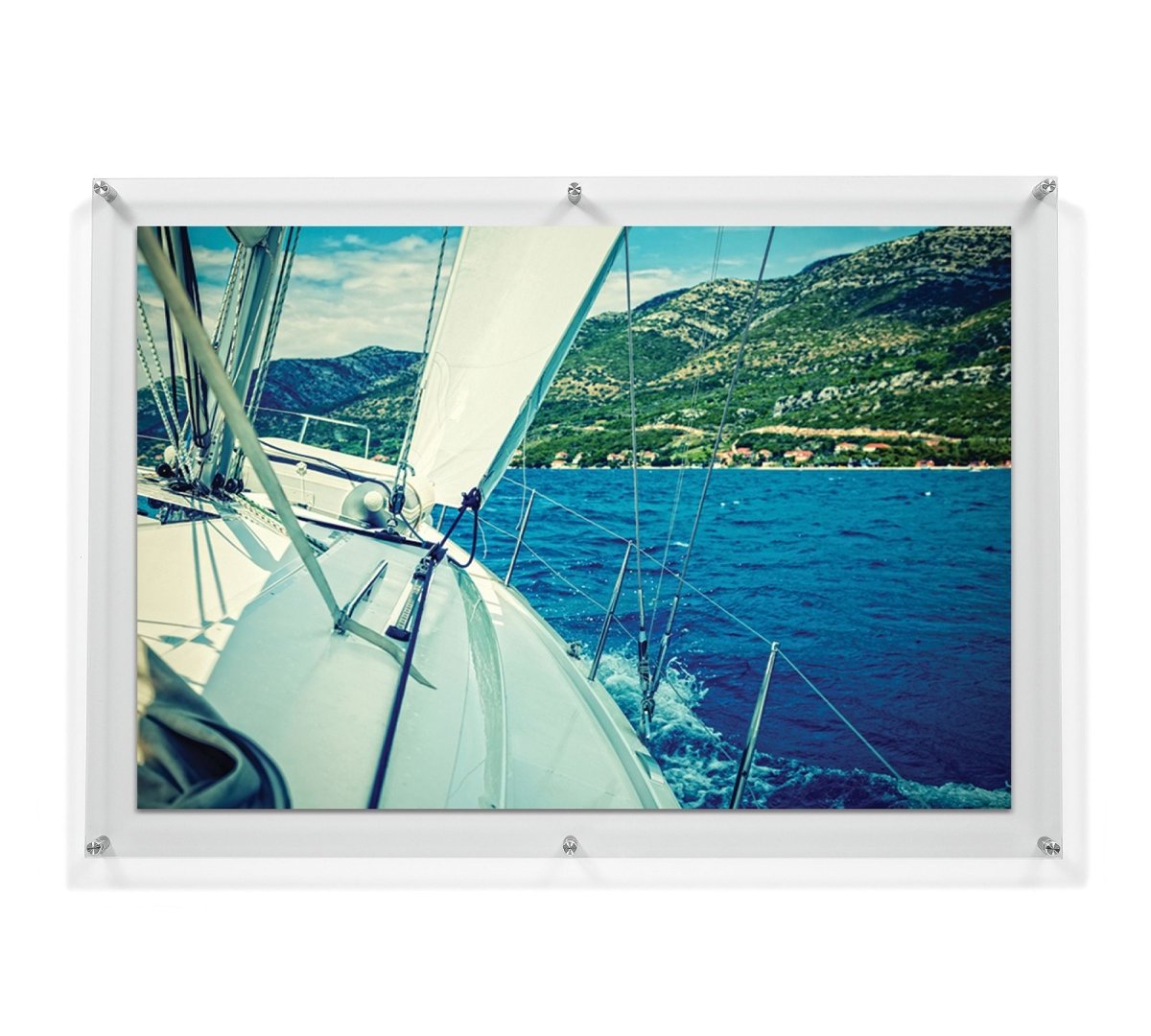 Çift Panel Akrilik Çerçevesiz Fotograf Çerçeveleri-Floating Frames- - QueenBeeIstanbul