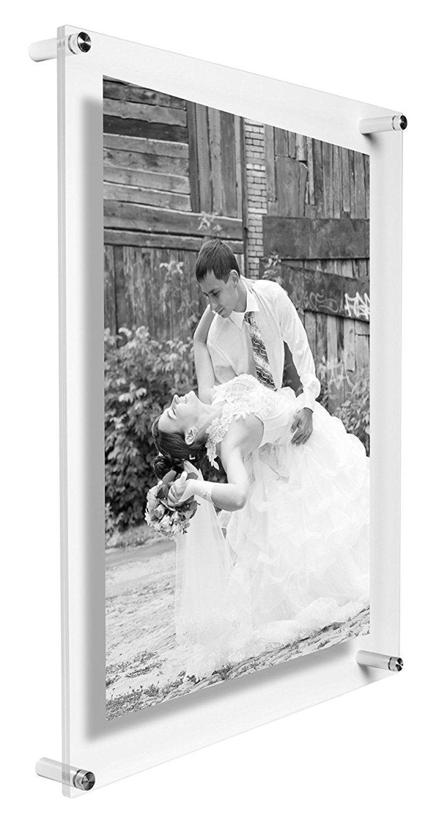 Çift Panel Akrilik Çerçevesiz Fotograf Çerçeveleri-Floating Frames- - QueenBeeIstanbul