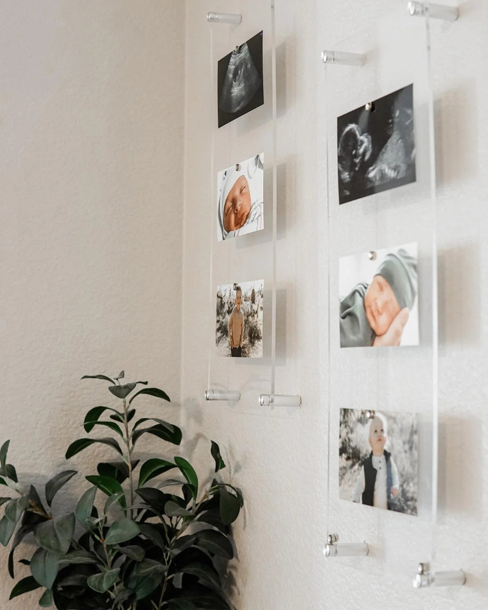 Çift Panel Akrilik Çerçevesiz Fotograf Çerçeveleri-Floating Frames- - QueenBeeIstanbul