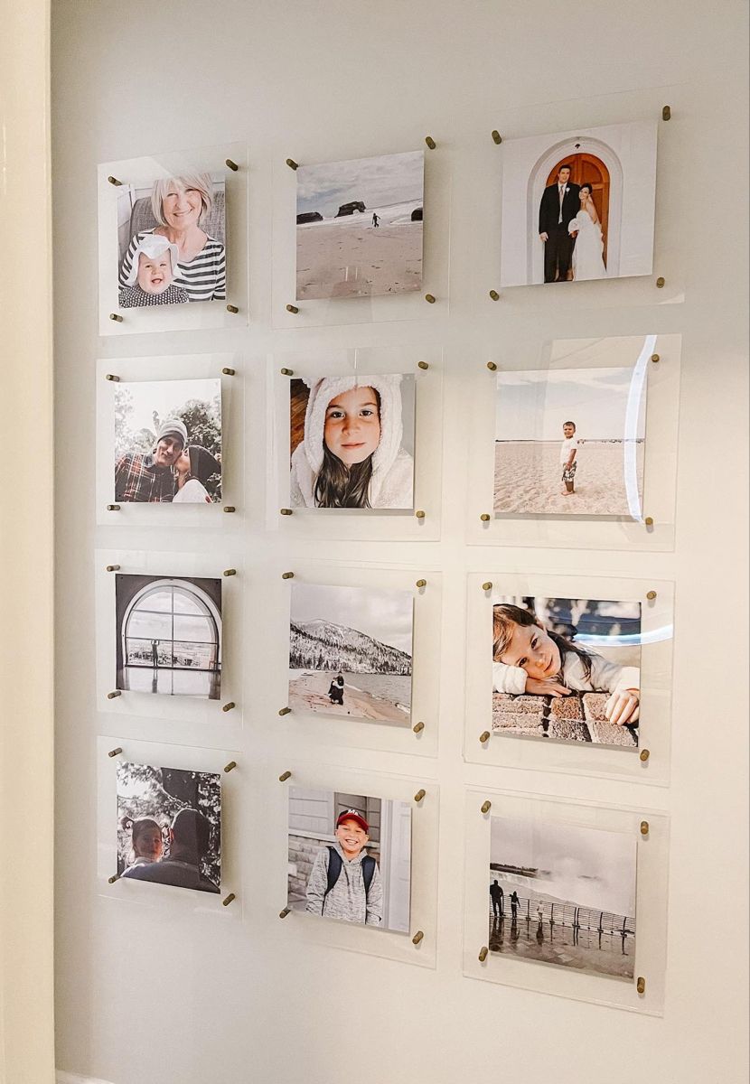 Çift Panel Akrilik Çerçevesiz Fotograf Çerçeveleri-Floating Frames- - QueenBeeIstanbul