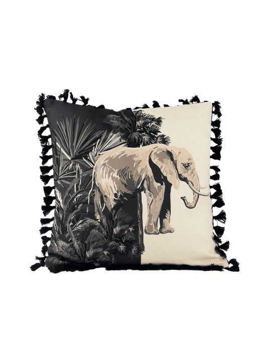 Safari Spirit – Elephant Dusk Kırlent Kılıfı - QueenBeeIstanbul