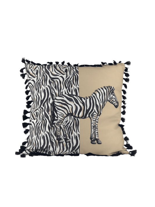 Safari Spirit – Zebra Echo Kırlent Kılıfı - QueenBeeIstanbul