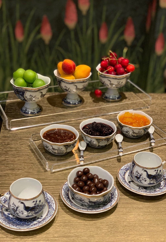 <transcy>مجموعة صواني عرض وخدمة Plexi شفافة من نوع البار من 2</transcy>
